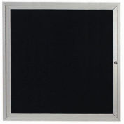 Aarco 1 Door Letter Board Cabinet - 36"W x 36"H