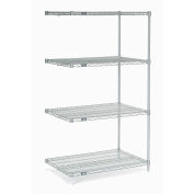 Nexel Wire Shelving Add-On, Poly-Z-Brite, 30"W x 14"D x 86"H