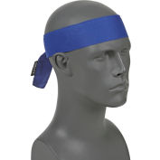 Chill-Its 6700 Evaporative Cooling Bandana - Tie, Solid Blue, One Size