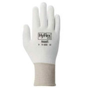 ANSELL Hyflex Lite Gloves, White, Size 8, 1 Pair - Pkg Qty 12