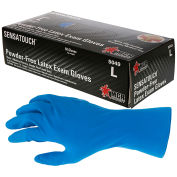 Disposable Nitrile Gloves, Medium, Blue, Box of 100