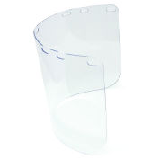NORTH SAFETY Faceshield Window, Clear, Molded, Universal Fit, 8"H x 15-1/2"W x .04"T, A8154