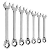 Blackhawk 7 Piece Metric Non-Rev. Ratcheting Combo Wrench Set, 12 Pt, BW-1251