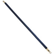 Velour Rope 59" With Ends For Portable Gold Post, Blue