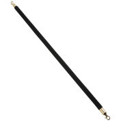 Velour Rope 59" With Ends For Portable Gold Post, Black