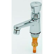 Single Self-Closing Deck Mount Sill Metering Faucet, 2.2 GPM, Chrome