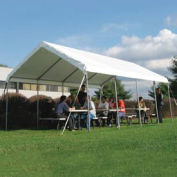 WeatherShield Commercial Canopy, White, 18'W x 50'L
