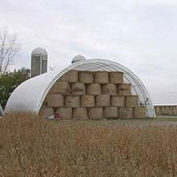 Econoline Storage Building, 30'W x 15'H x 30'L, Freestanding,  White