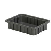 LEWISBins Divider Box, 10-13/16" x 8-5/16" x 2-1/2", Gray - Pkg Qty 12