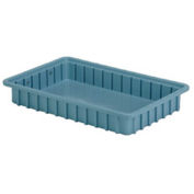 LEWISBins Divider Box, 16-1/2" x 10-7/8" x 2-1/2", Light Blue - Pkg Qty 12