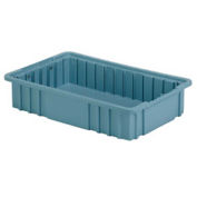LEWISBins Divider Box, 16-1/2" x 10-7/8" x 3-1/2", Light Blue - Pkg Qty 8
