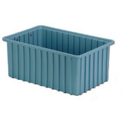 LEWISBins Divider Box, 16-1/2" x 10-7/8" x 7", Light Blue - Pkg Qty 6