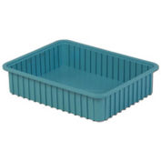 LEWISBins Divider Box, 22-3/8" x 17-3/8" x 5", Light Blue - Pkg Qty 4