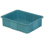 LEWISBins Divider Box, 22-3/8" x 17-3/8" x 6", Light Blue - Pkg Qty 4
