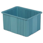 LEWISBins Divider Box, 22-3/8" x 17-3/8" x 12", Light Blue - Pkg Qty 3