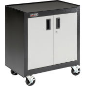 Homak Manufacturing GS04002270 Homak Mobile Cabinet 2 Door With Gliding Shelf