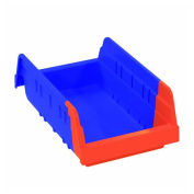 Akro-Mils Indicator®, Double Hopper Plastic Shelf Bin, 6-3/4 x 11-5/8 x 4