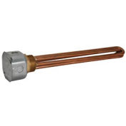 Tempco Brass/Copper Immersion Heater, 1" NPT 9-1/4"D 1500W 120V