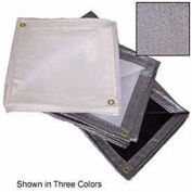 Heavy Duty Black/Silver Tarp, 6'x6'