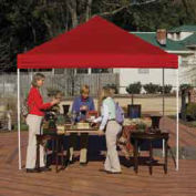 10x10 Pop Up Canopy w/Straight Leg, Red Cover