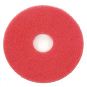 Global Industrial 13" Red Buffing Pad, 5/Case
