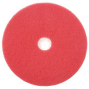 Global Industrial 20" Red Buffing Pad, 5/Case, 404420