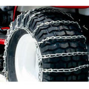 Maxtrac Snow Blower/Garden Tractor Chains, 2 Link- 4/0 Cross Chain, Steel, Pair - Pkg Qty 2