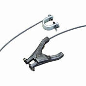 Hand Clamp & C-Clamp w/ 10 Ft. 7X19 Insulated Stranded Flex. Steel Cable, GCSI-HC-10