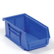 Hanging & Stacking Storage Bin 4-1/8 x 7-3/8 x 3, Blue - Pkg Qty 24