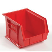 Plastic Storage Bin - Small Parts 8-1/4 x 10-3/4 x 7, Red - Pkg Qty 6