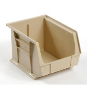 Plastic Stacking Bin 8-1/4 x 10-3/4 x 7, Beige - Pkg Qty 6