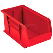 Plastic Stacking Bin 5-1/2 x 14-3/4 x 5, Red - Pkg Qty 12