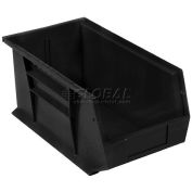 Plastic Stacking Bin 5-1/2 x 14-3/4 x 5, Black - Pkg Qty 12