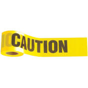 "Caution" Tape, 1,000' x 3", Yellow, 1 Roll