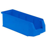 SSI Schaefer LF Hopper Front Plastic Stacking Bin, 6 x 20 x 6, Blue,