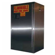 12-Gallon Manual Close, Flammable Cabinet Stainless Steel
