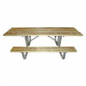 8' ADA Rectangular Picnic Table, Wooden