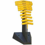 Set 10 Hex T-handles 9" Length 3/32"-3/8" with Stand