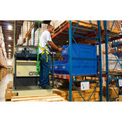 Quantum QRB206 Plastic Rack Bin, 19-7/8"W x 41-7/8"D x 17-1/2"H Blue