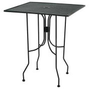 36" Square Bar Height Table Black With Butterfly Legs