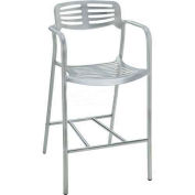 Aero Outdoor Aluminum Bar Height Chair With Arms