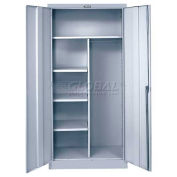Combination Cabinet, 36"W x 18"D x 78"H, Platinum, Assembled