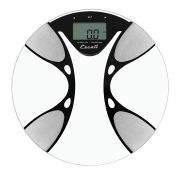 Escali Digital Body Fat/Body Water Scale, 440lb x 0.2lb/200kg x 0.1kg, Stainless Steel, BFBW200