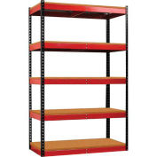 Fort Knox Rivetwell Shelving Unit w/ Particle Board Deck, 36x24x78