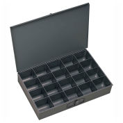 Durham Steel Scoop Compartment Box 206-95 - 20 Compartment, 13-3/8x9-1/4x2 - Pkg Qty 6