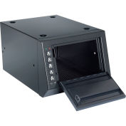 Homak Electronic Lock Pistol Box, Black HS - 10" x 14-1/4" x 7-1/2" 10036685