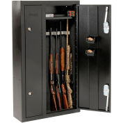 Homak 8-Gun Double Door Steel Security Gun Safe, Black - 32" x 10" x 57" HS30136028