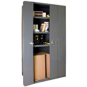 Durham Heavy Duty Storage Cabinet 3950-3S-95 - 3-Shelf Bi-Folding Door 36"W x 18"D x 72'H