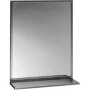 Bobrick Channel Frame Mirror/Shelf Combination 18" x 30"