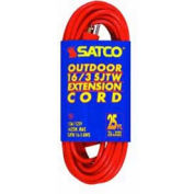 Satco #16/3 Ga. SJTW-3 Orange Outdoor Extension Cords - 100 Ft., 93-5007